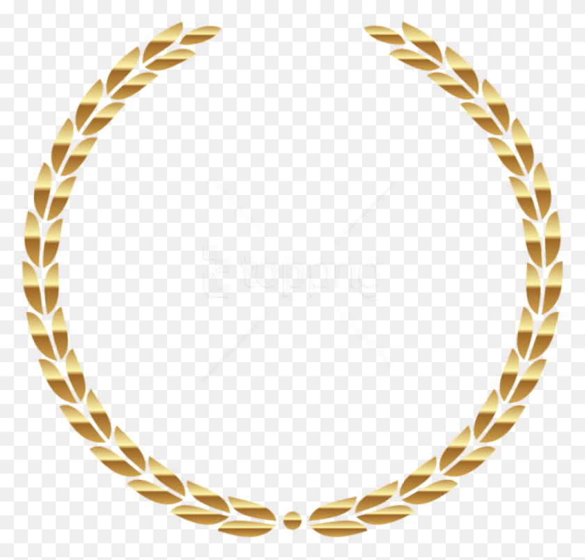 824x787 Free Transparent Gold Wreath Clipart, Oval HD PNG Download