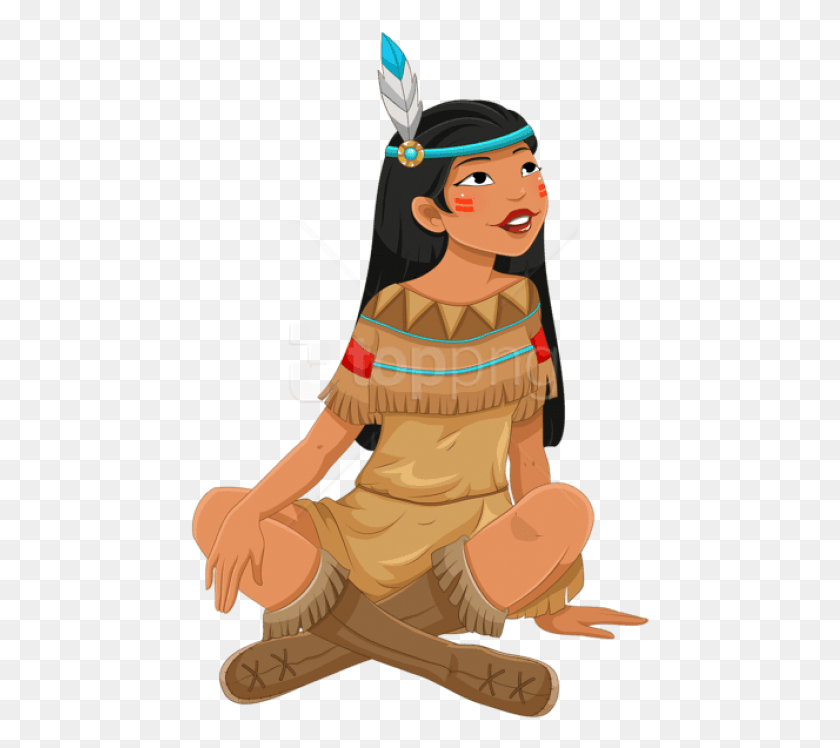 459x688 Индейская Девушка Индейская Девушка Клипарт, Одежда, Одежда, Человек Hd Png Скачать