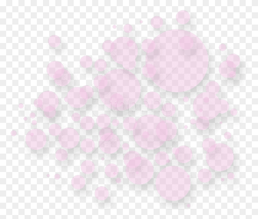 810x679 Прозрачный Круг Украшения Розовые Точки, Ковер, Свет Hd Png Скачать