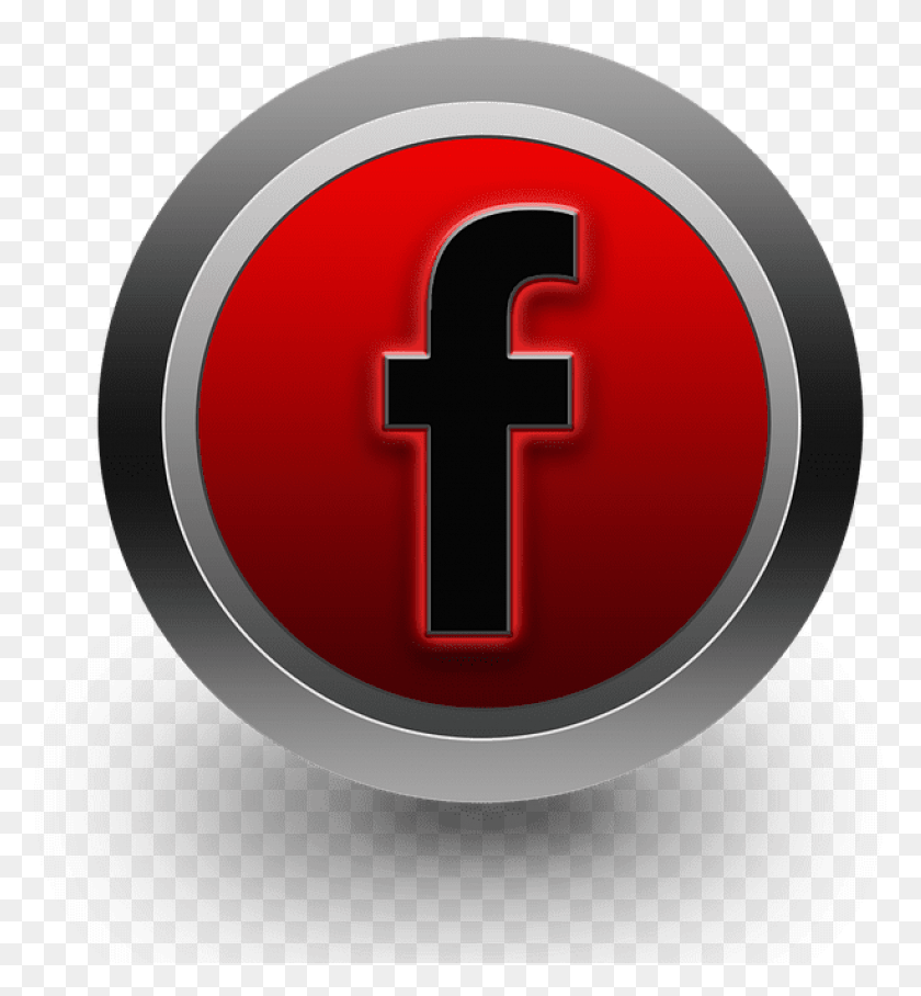 779x848 Descargar Png Transparente Rojo Icono De Facebook Cruz, Logotipo, Símbolo, Marca Registrada Hd Png