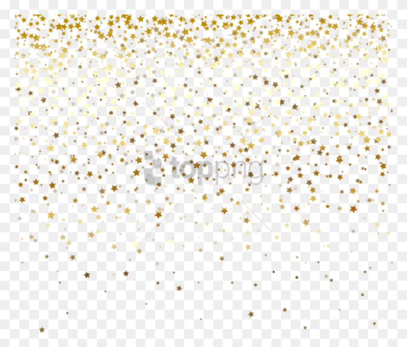 850x716 Free Transparent Stars Image With Transparent Falling Gold Stars, Confetti, Paper HD PNG Download