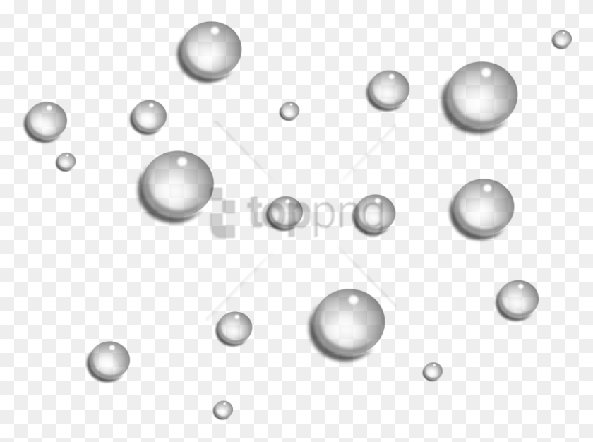 850x617 Free Transparent Water Drops Image With Transparent Image Transparent Waterdrops, Sphere, Bubble, Pin HD PNG Download