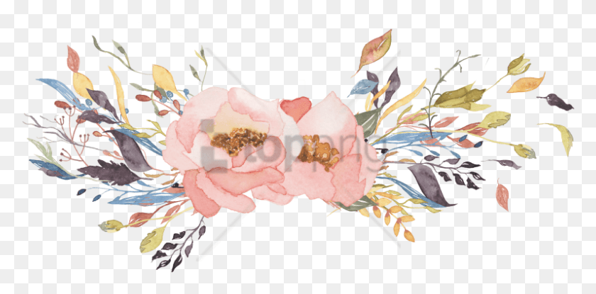 795x362 Free Transparent Watercolor Flowers Image With Instagram Story Get To Know Me Template, Plant, Flower, Blossom HD PNG Download
