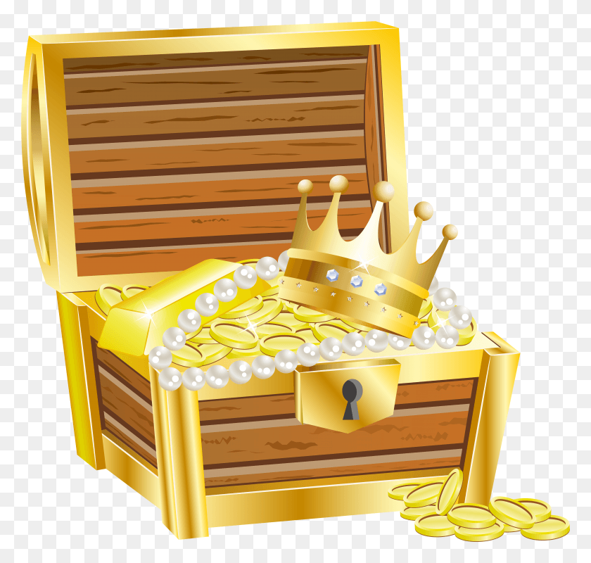 5793x5496 Free Treasure Chest With Gold Transparent Treasure Chest Clipart Transparent HD PNG Download