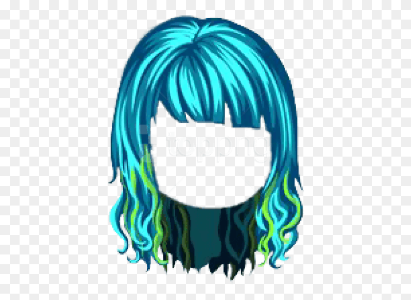 405x553 Free Turquoise Ninja Tribute Hair Ninja Hair, Graphics, Text HD PNG Download