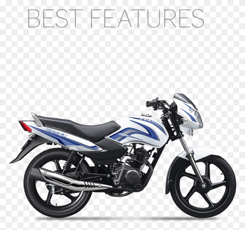 850x792 Descargar Png Tvs Sport Bike Precio En Assam Tvs Sport Color Blanco, Motocicleta, Vehículo, Transporte Hd Png