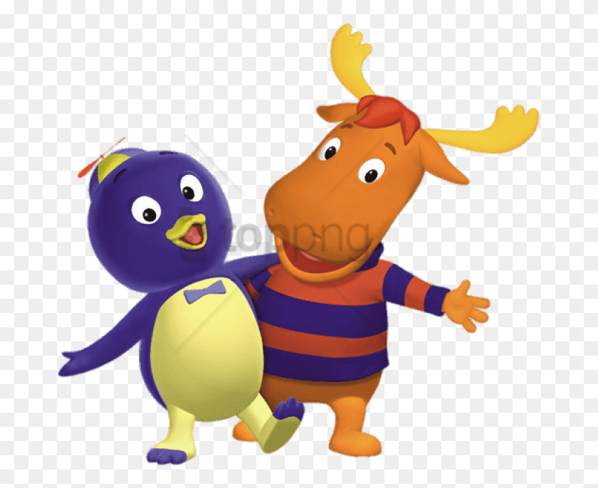 681x626 Descargar Png Tyrone And Pablo Great Friends Clipart Backyardigans Ultimate Sticker Book, Juguete, Animal, Mamífero Hd Png