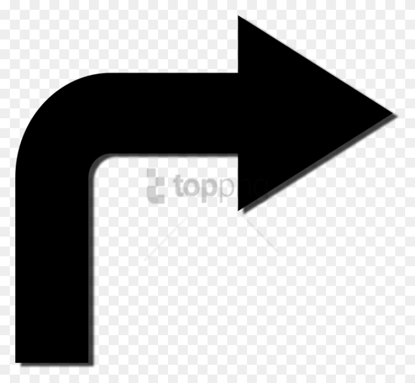 850x782 Free Up And Right Arrow Image With Transparent Right Turn Ahead Arrow, Text, Label HD PNG Download