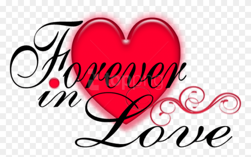 831x498 Free Valentine Love Forever With Glowing Love Forever Text, Heart, Graphics HD PNG Download