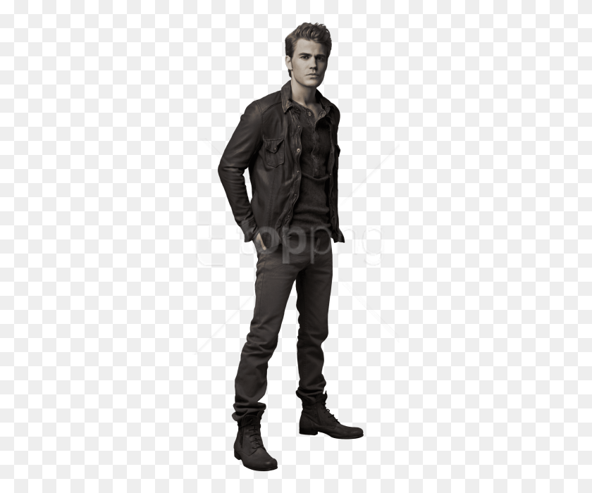 295x640 Free Vampire Images Background Elena Damon Stefan, Clothing, Apparel, Person HD PNG Download