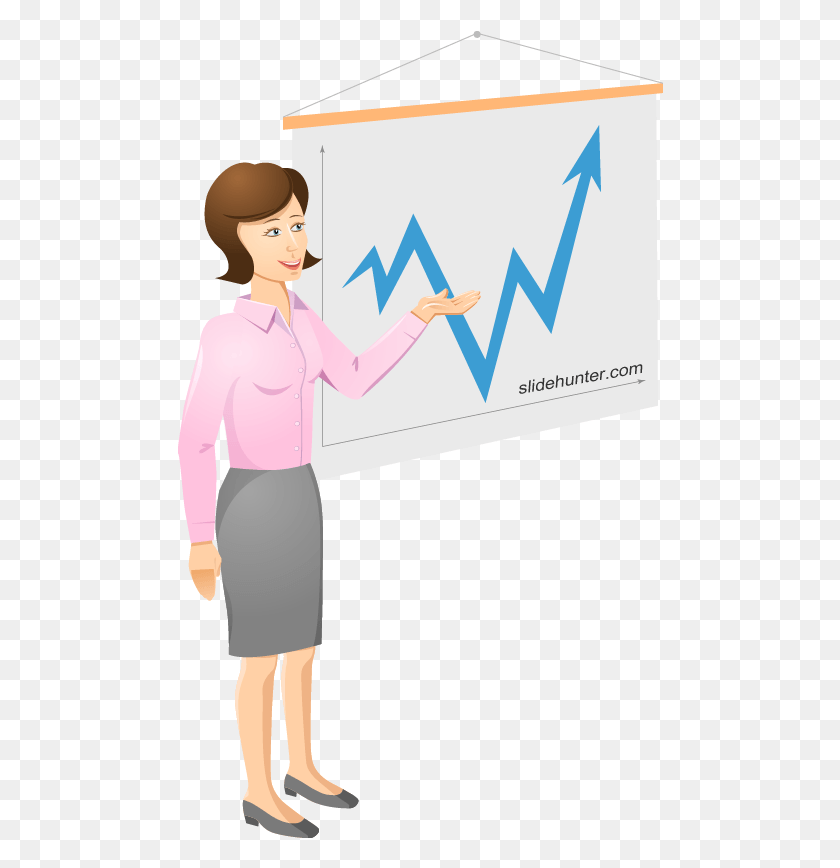 486x808 Free Vector Business Woman Vector Presentation Cartoon, Person, Human, Female HD PNG Download