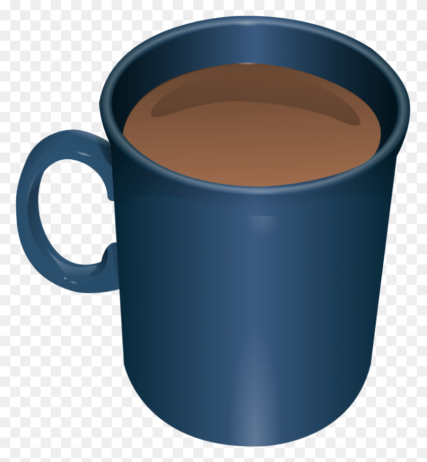 821x893 Free Vector Coffee Mug Clip Art Mug Of Coffee Clipart, Coffee Cup, Cup, Tape HD PNG Download