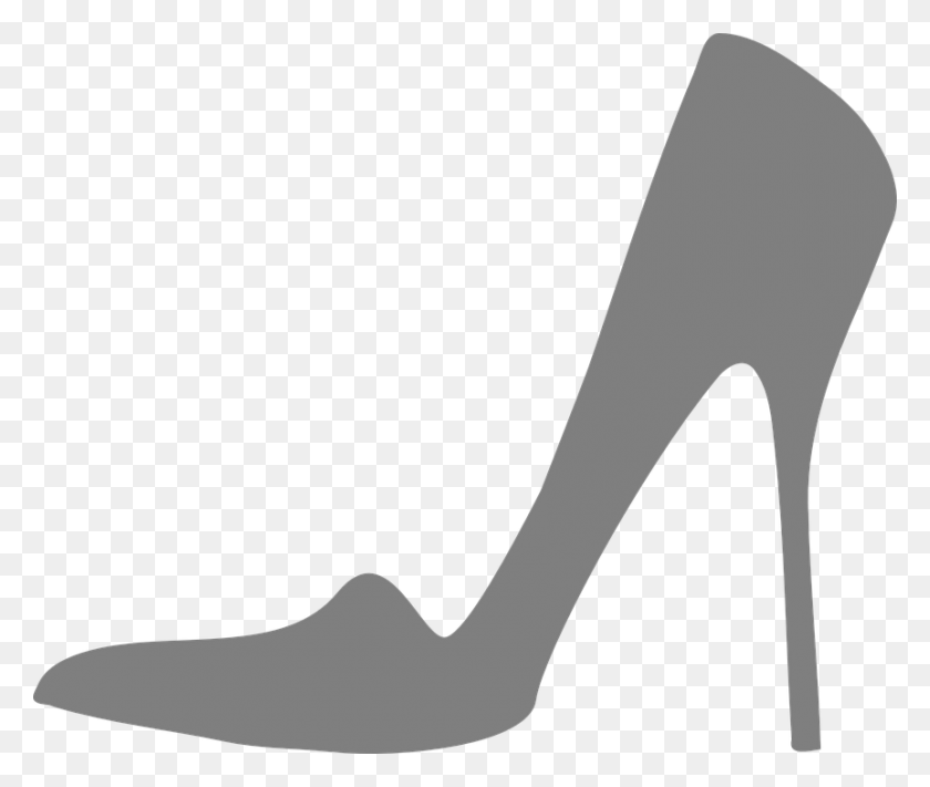 862x720 Free Vector Graphic High Heeled Shoe, Clothing, Apparel, High Heel HD PNG Download