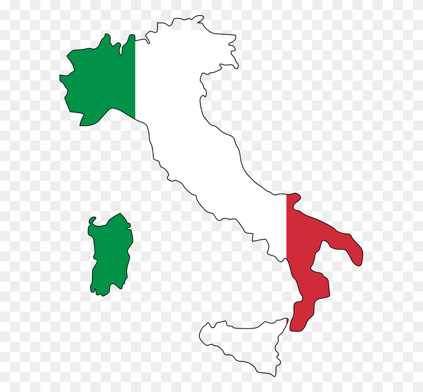 603x720 Png Изображение - Карта Италии.