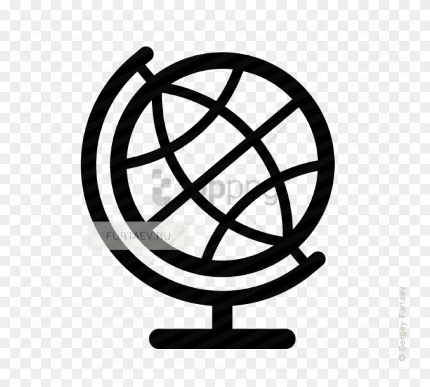 850x759 Free Vector Icon Of World Globe On Stand Globe Stand Vector, Outer Space, Astronomy, Universe HD PNG Download