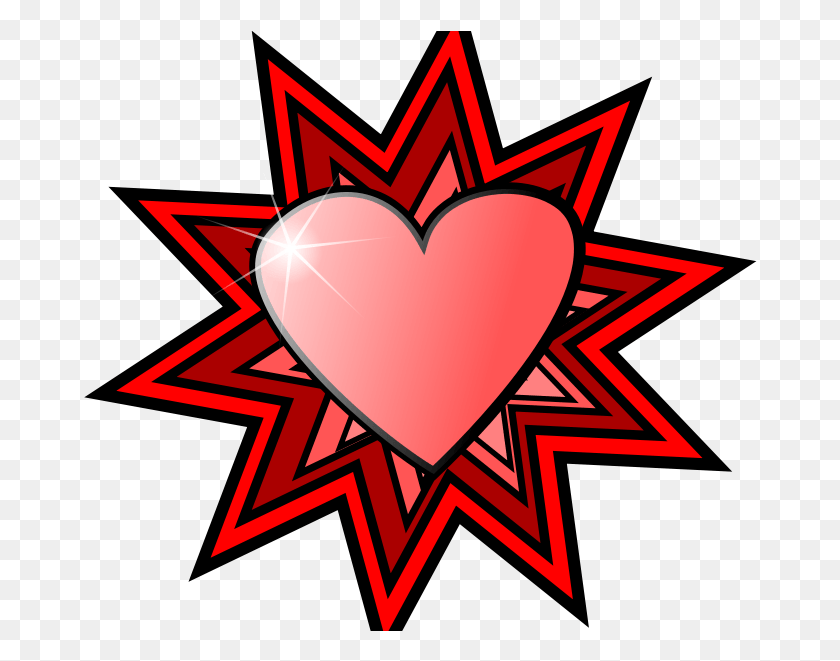 674x601 Free Vector Love Heart Hippie Love Heart Transparent Clipart, Heart, Symbol, Star Symbol HD PNG Download