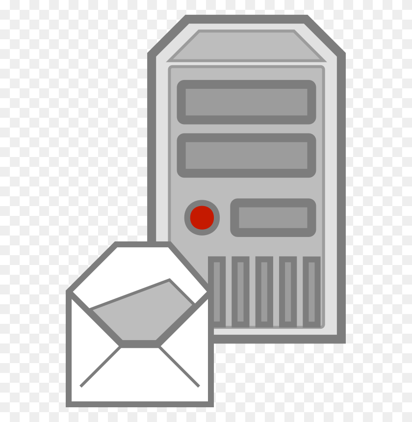 571x800 Free Vector Mail Server, Computer, Electronics, Mailbox HD PNG Download