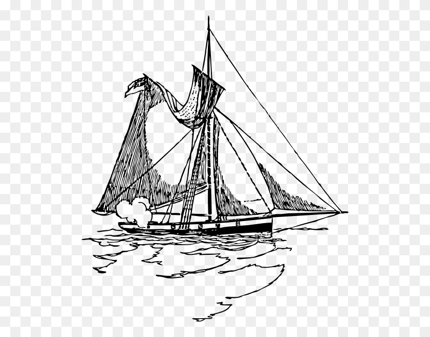 522x600 Free Vector Ship With Torn Sail Clip Art Ship With Torn Sails, Watercraft, Vehicle, Transportation HD PNG Download