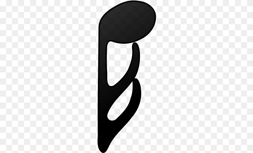 Vector Sixteenth Note Sixteenth Note Stem Down, Gray Transparent PNG