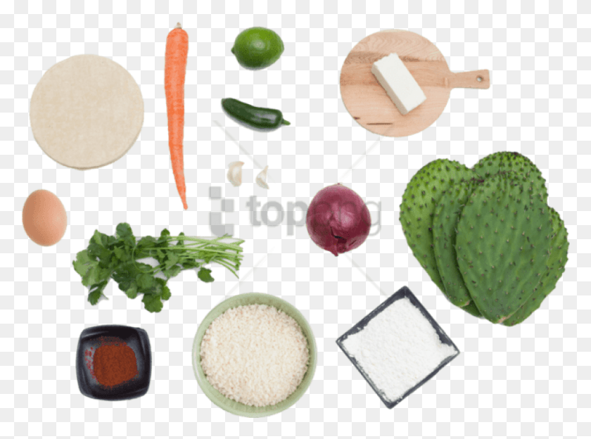 851x616 Free Vegetable From Top Images Background Vegetables Top, Plant, Food, Cactus HD PNG Download