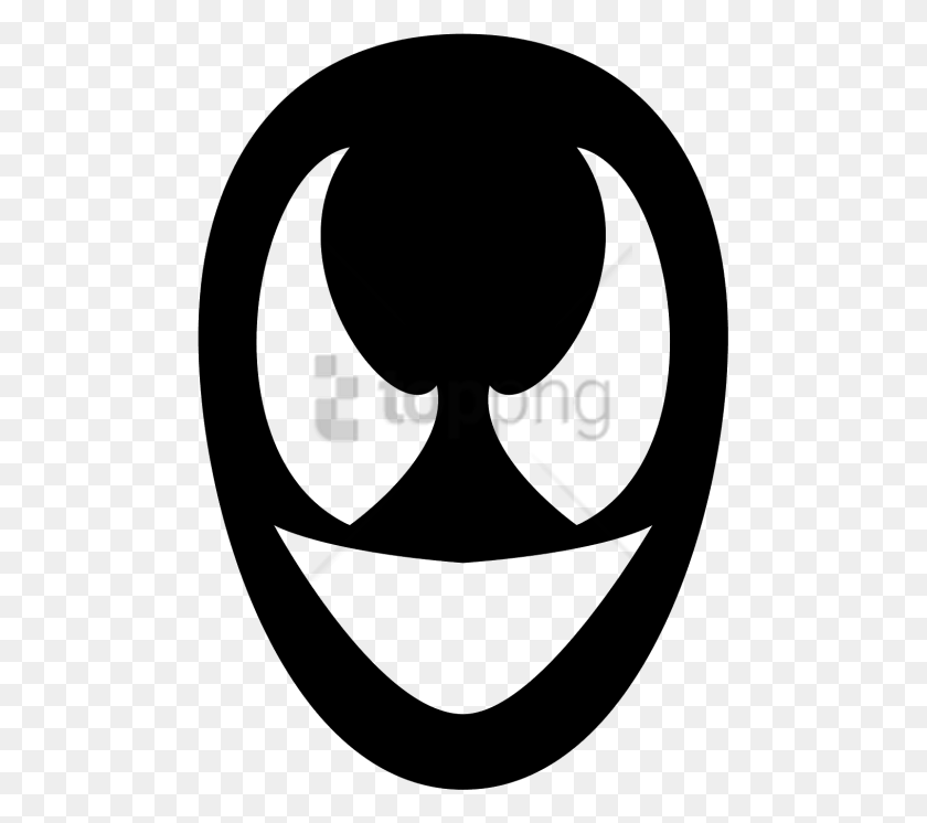 481x686 Png Изображение - Venom Icon, Полумесяц, Трафарет, Символ, Этикетка, Hd Png.