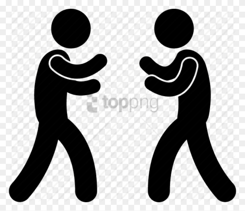 850x721 Free Versus Image With Transparent Background Fighting Icon, Person, Human, Tai Chi HD PNG Download