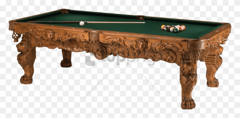 850x389 Free Very Ornate Billiard Table Images Pool Table Transparent, Furniture, Room, Indoors HD PNG Download