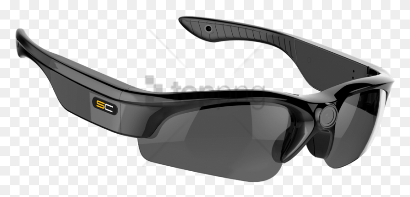 850x375 Free Video Camera Sunglasses Image With Transparent Sunglasses Camera, Accessories, Accessory, Goggles HD PNG Download