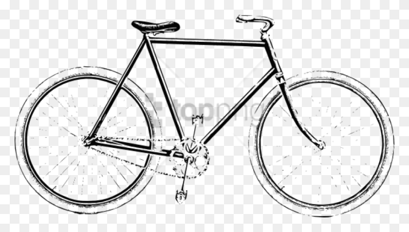 850x455 Free Vintage Bicycle Drawing Image With Transparent Fuji Roubaix 1.5 2017, Vehicle, Transportation, Bike HD PNG Download