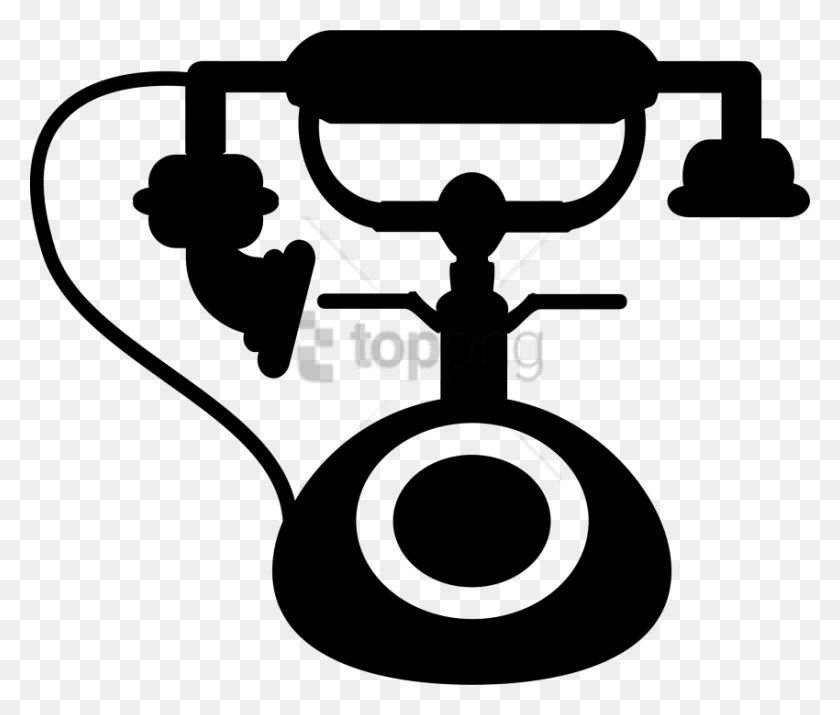 850x714 Бесплатные Изображения Старинного Телефона N Фоновый Рисунок Старинного Телефона, Трафарет, Опора Hd Png Скачать