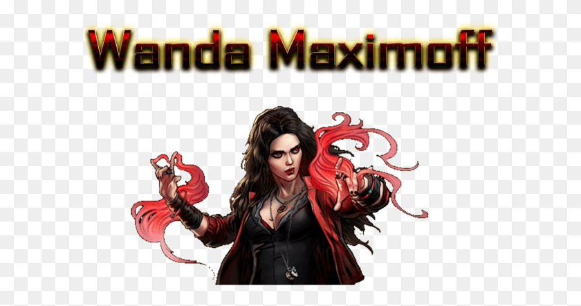 606x382 Descargar Png / Wanda Maximoff Imágenes Transparente Bruja Escarlata Marvel Avengers Alliance, Persona, Humano, Cartel Hd Png