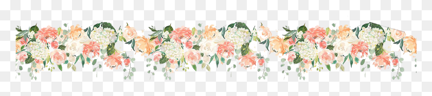 1332x219 Png Акварель Крокус Цветочный Узор Садовые Розы, Графика, Цветочный Дизайн Hd Png