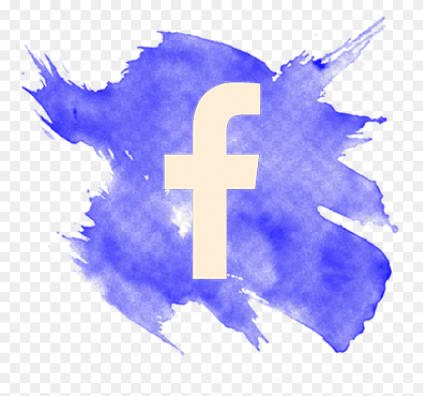 823x767 Бесплатные Изображения Логотипа Facebook, Акварель, Кнопка Социальных Сетей, Графика, Символ Hd Png Скачать