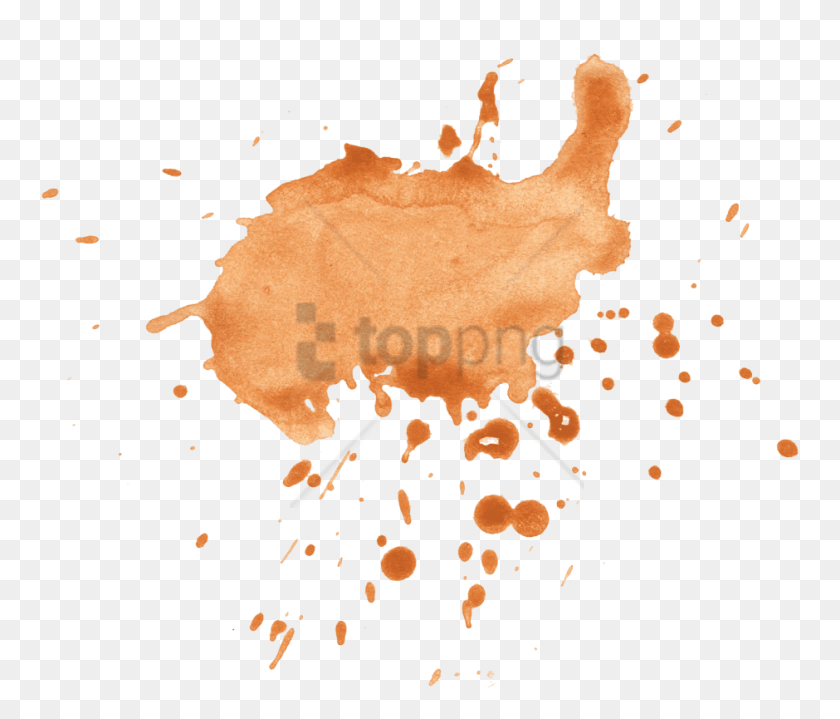 759x659 Free Watercolor Splashes Image With Transparent Watercolor Orange Splash, Stain, Paper HD PNG Download