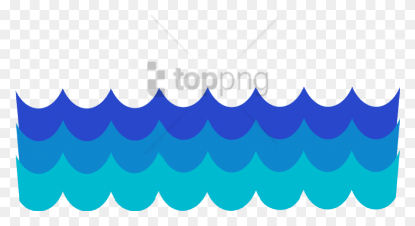 851x435 Free Wave Line Clip Art Image With Transparent Transparent Wave Border Clipart, Symbol, Rug, Batman Logo HD PNG Download