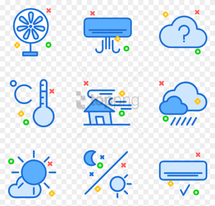 850x812 Free Weather 87 Icons, Text, Network, Number HD PNG Download