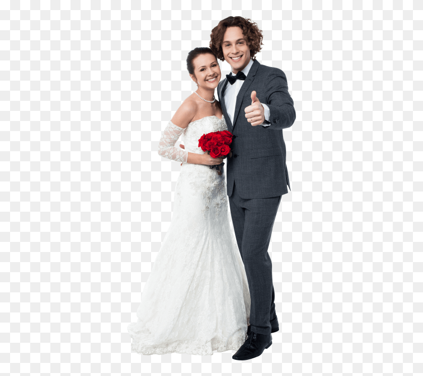 337x686 Free Wedding Couple Images Transparent Marriage Couple, Clothing, Person, Suit HD PNG Download