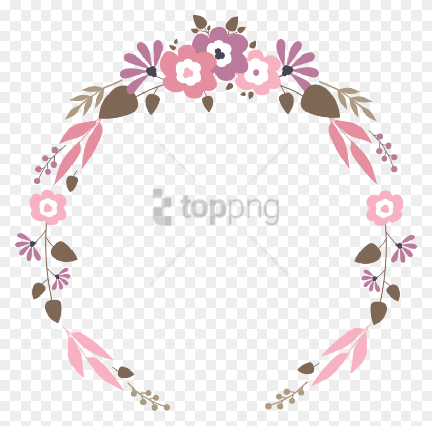 850x839 Free Wedding Flower Vector Image With Transparent Transparent Floral Vector, Graphics, Floral Design HD PNG Download