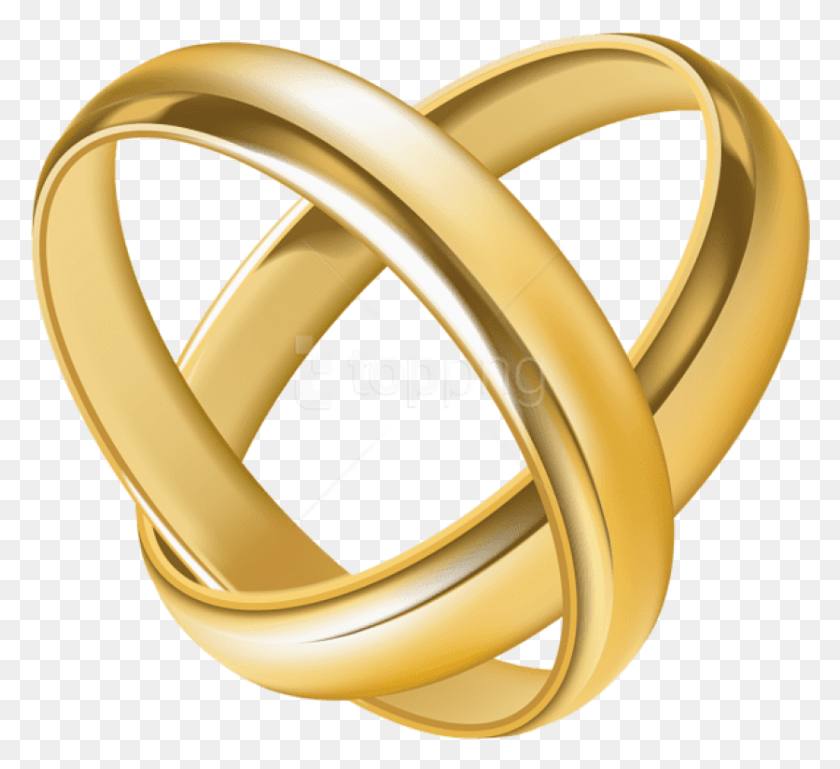 836x760 Free Wedding Rings Heart Transparent Clipart Wedding Rings .Png, Anillo, Joyas, Accesorios Hd Png Descargar