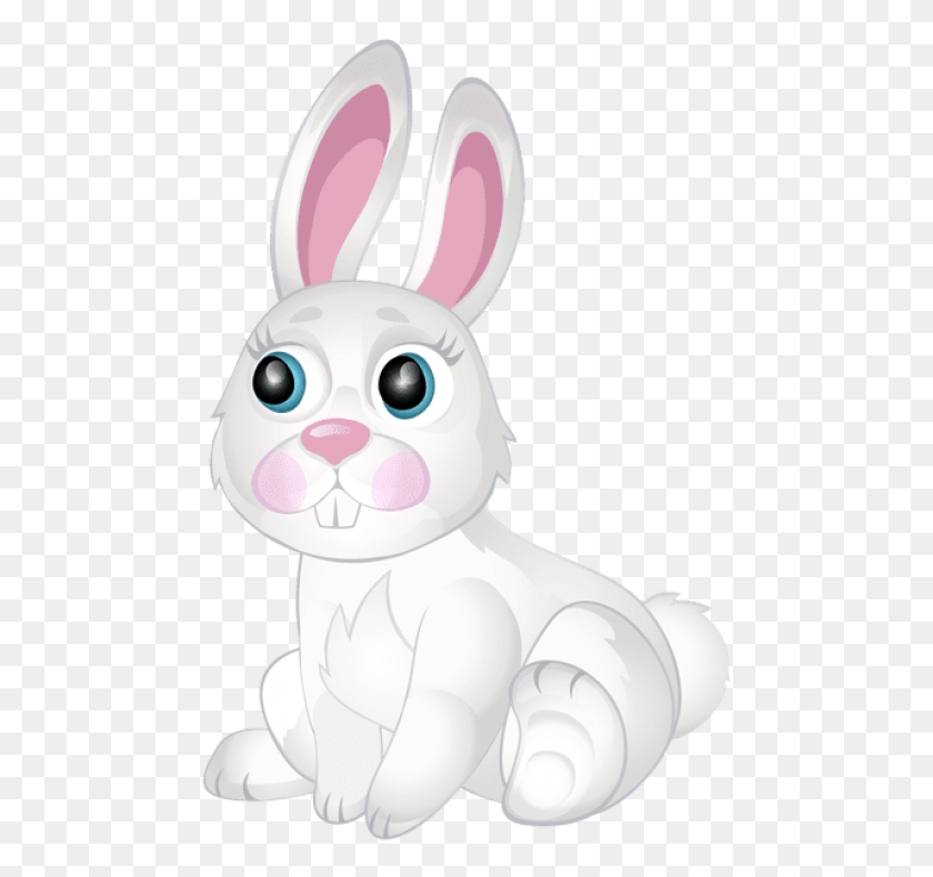 480x730 Free White Bunny Transparent Clipart White Bunny Clipart, Toy, Animal, Plush HD PNG Download