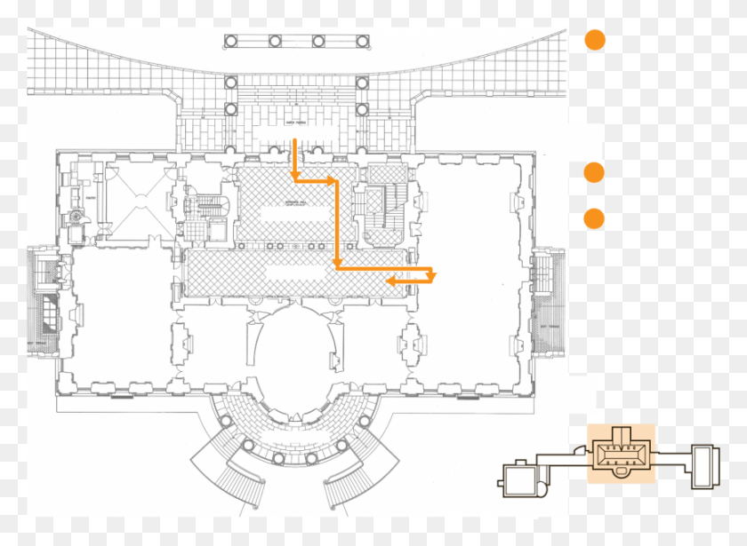 850x605 Free White House Floor Plan Images Inside The South Portico White House, Plot, Diagram, Building HD PNG Download