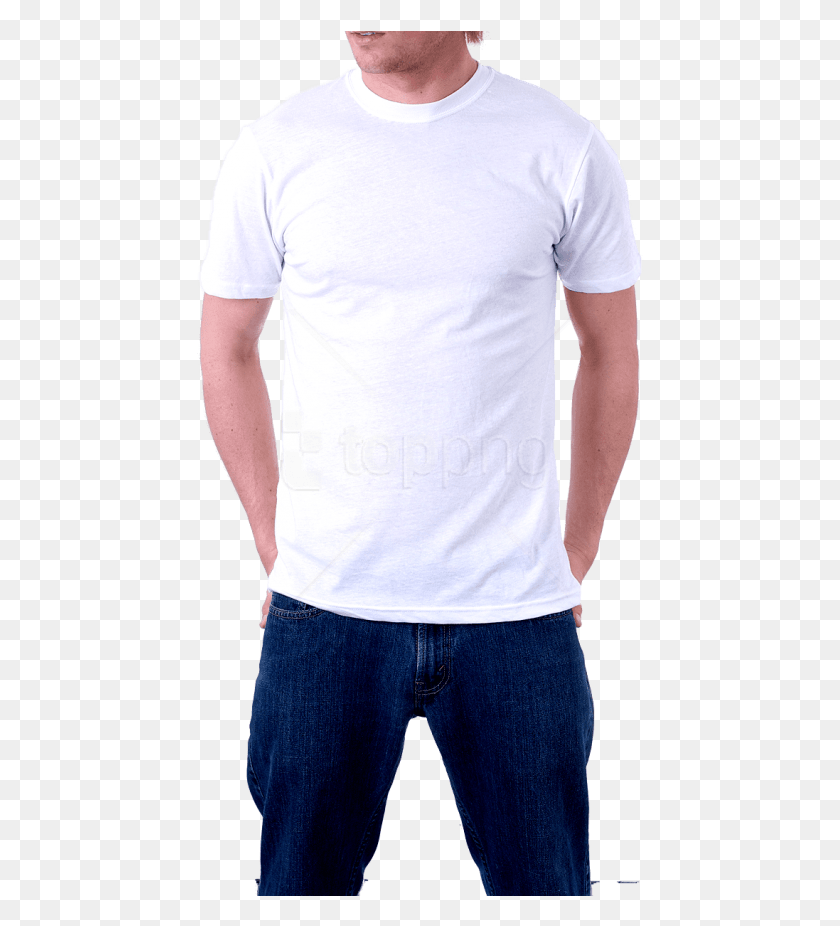 448x866 Free White Polo Shirt Man T Shirt, Clothing, Apparel, Sleeve Descargar Hd Png