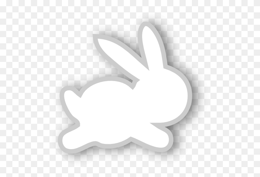 521x512 Free White Scrap Bunny Emblem, Animal, Stencil HD PNG Download