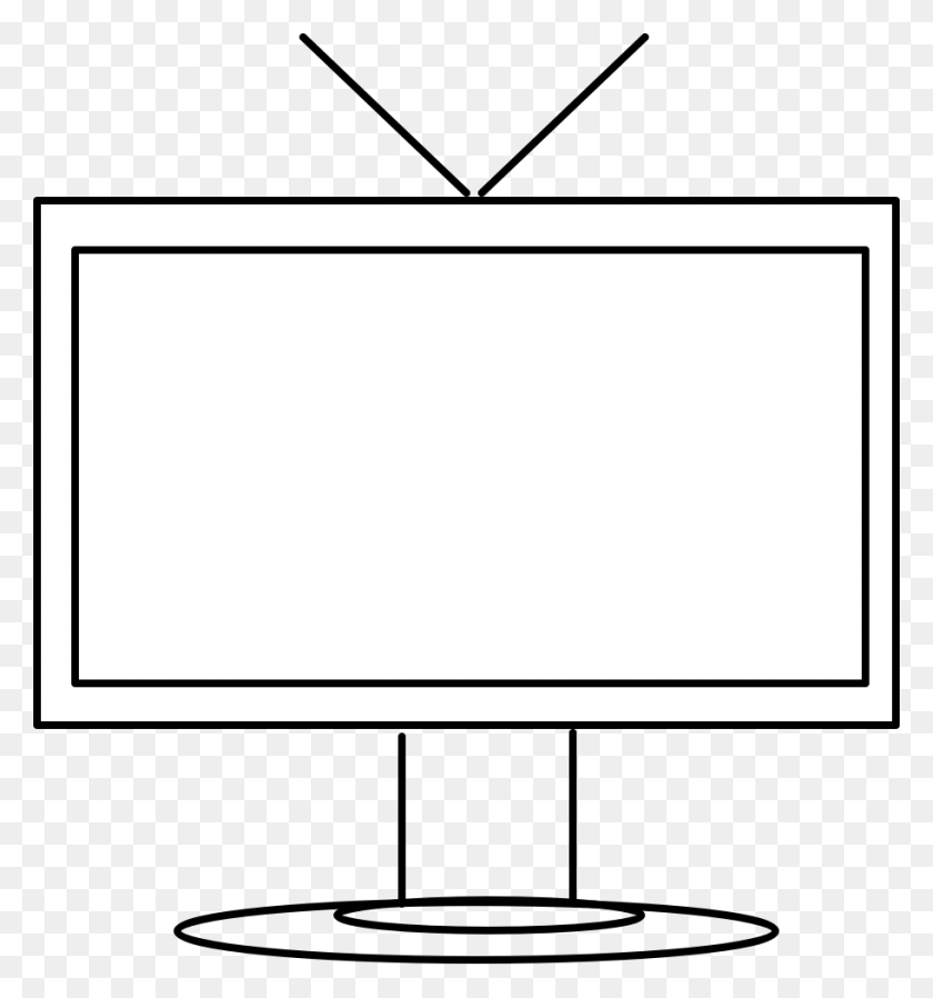 912x980 Free White Square Outline Line Art, Screen, Electronics, Interior Design HD PNG Download