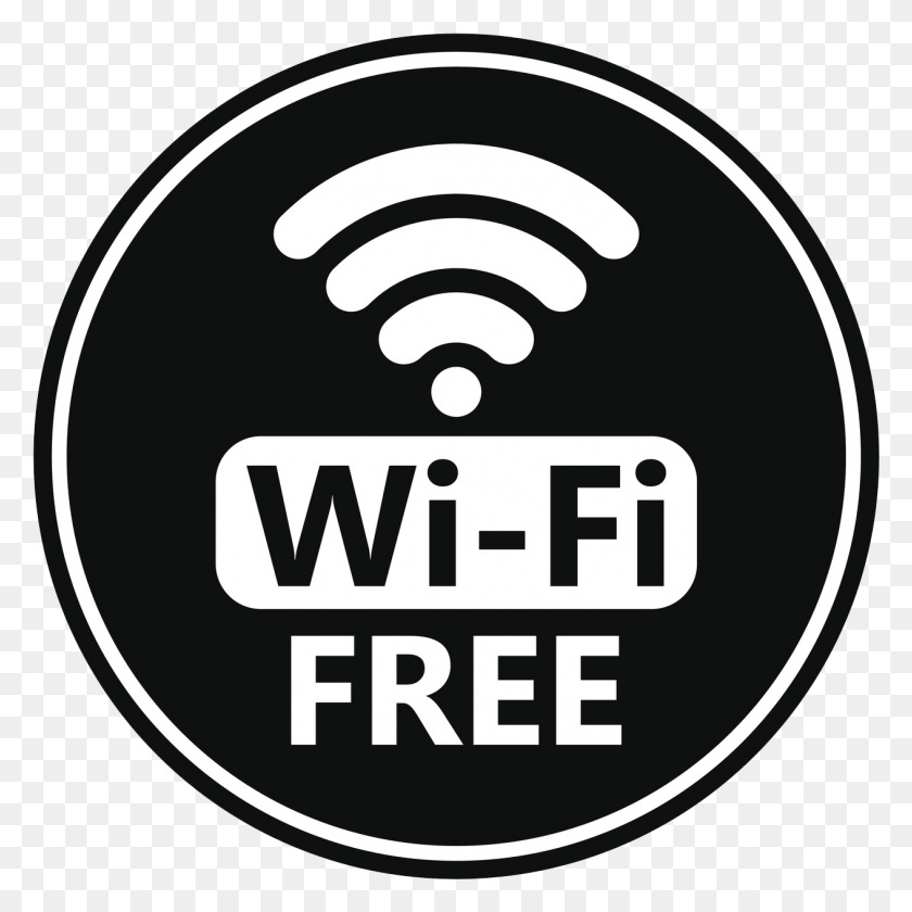 1263x1263 Free Wifi Free, Text, Label, Symbol HD PNG Download