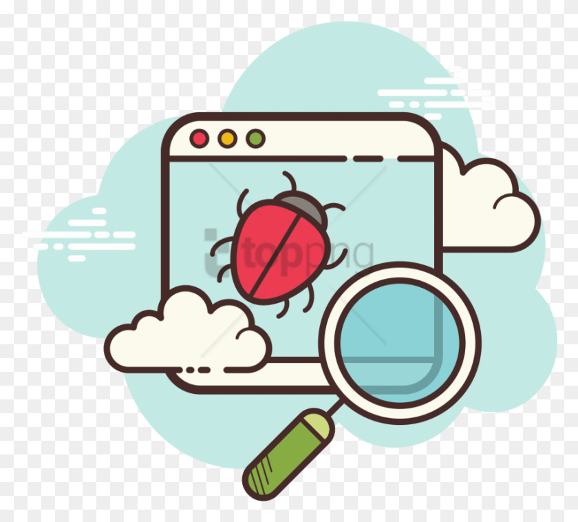 850x761 Free Window Bug Icon Icon, Dynamite, Bomb, Weapon HD PNG Download