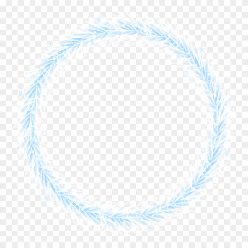 843x842 Free Winter Border Frame Transparent Images Circle Winter Frame, Wreath, Bracelet, Jewelry HD PNG Download