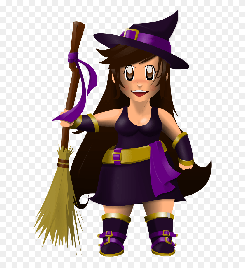 613x859 Free Witches Broom Clipart Cartoon, Costume, Hat, Clothing HD PNG Download