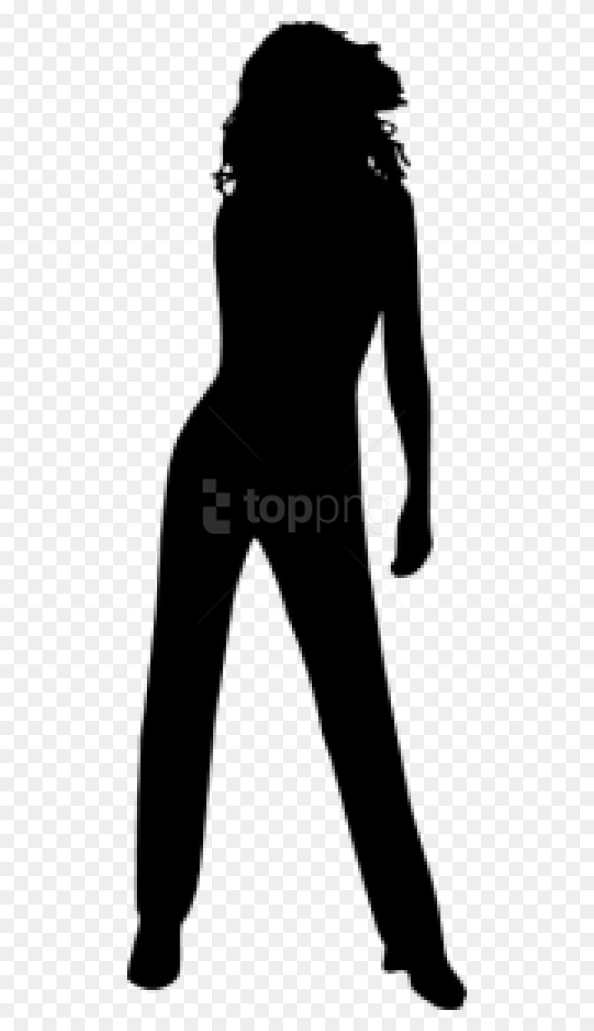 480x1399 Free Woman Silhouette Silhouette, Person, Human HD PNG Download