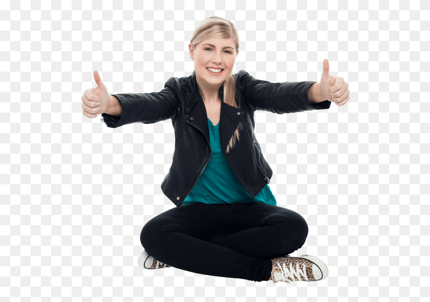 528x530 Free Women Pointing Thumbs Up Images Thumb, Person, Human, Finger HD PNG Download